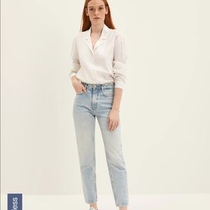 Frank & Oak Stevie High Waisted Light wash jeans